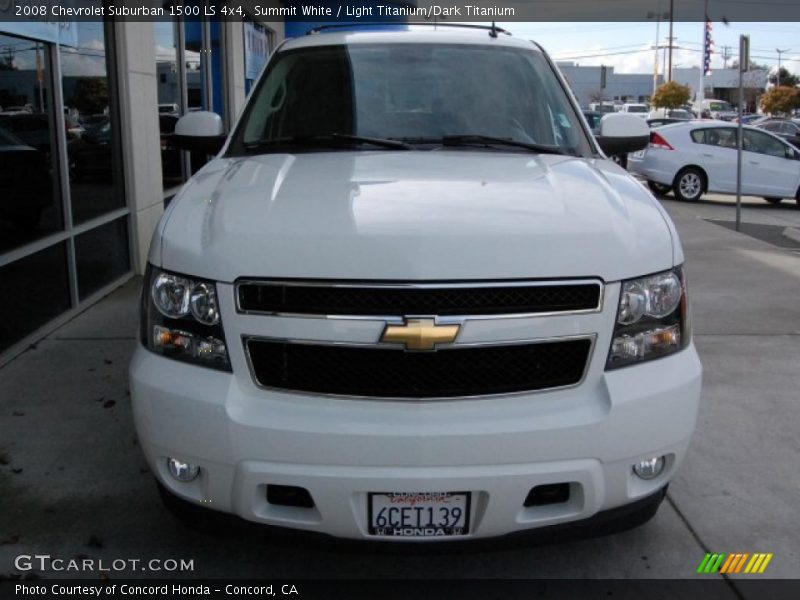 Summit White / Light Titanium/Dark Titanium 2008 Chevrolet Suburban 1500 LS 4x4