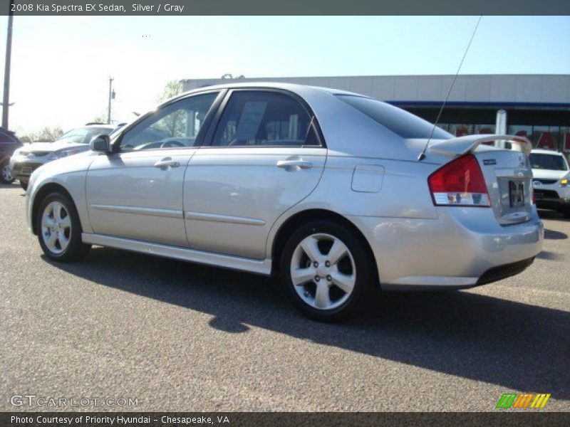 Silver / Gray 2008 Kia Spectra EX Sedan