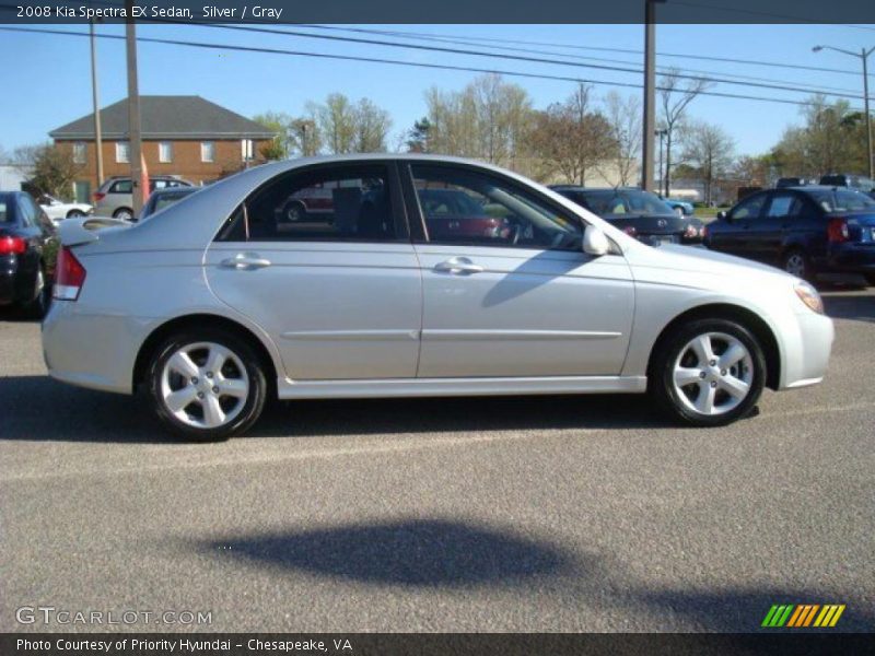 Silver / Gray 2008 Kia Spectra EX Sedan