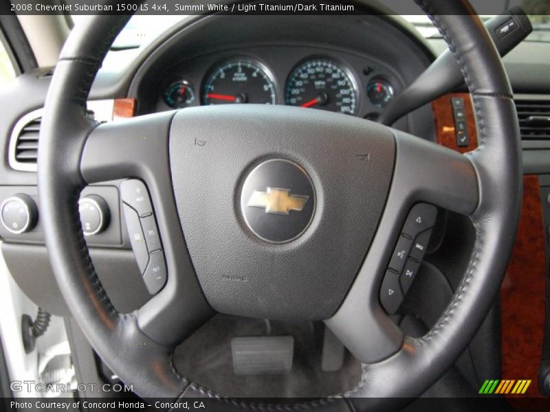 Summit White / Light Titanium/Dark Titanium 2008 Chevrolet Suburban 1500 LS 4x4
