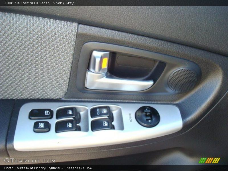 Silver / Gray 2008 Kia Spectra EX Sedan