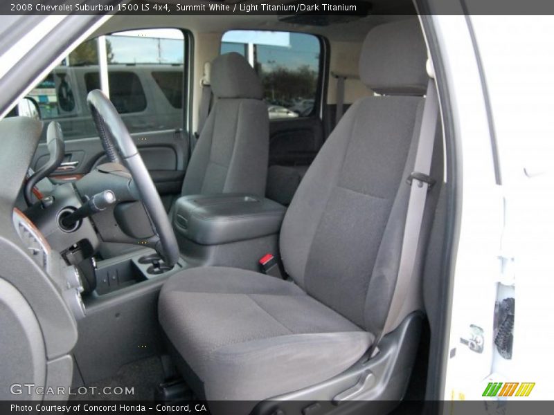 Summit White / Light Titanium/Dark Titanium 2008 Chevrolet Suburban 1500 LS 4x4