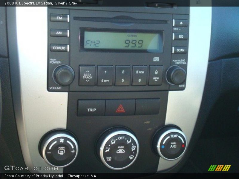 Silver / Gray 2008 Kia Spectra EX Sedan