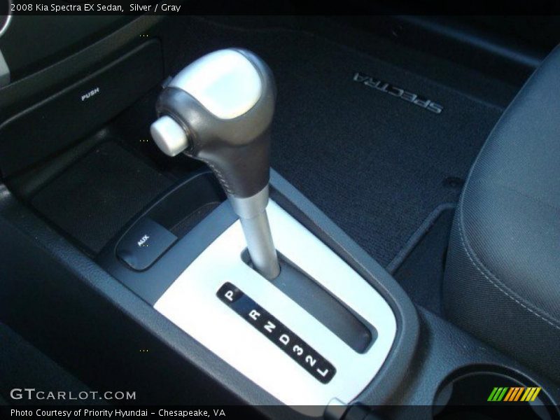 Silver / Gray 2008 Kia Spectra EX Sedan