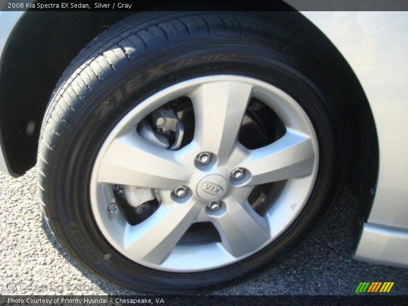 Silver / Gray 2008 Kia Spectra EX Sedan
