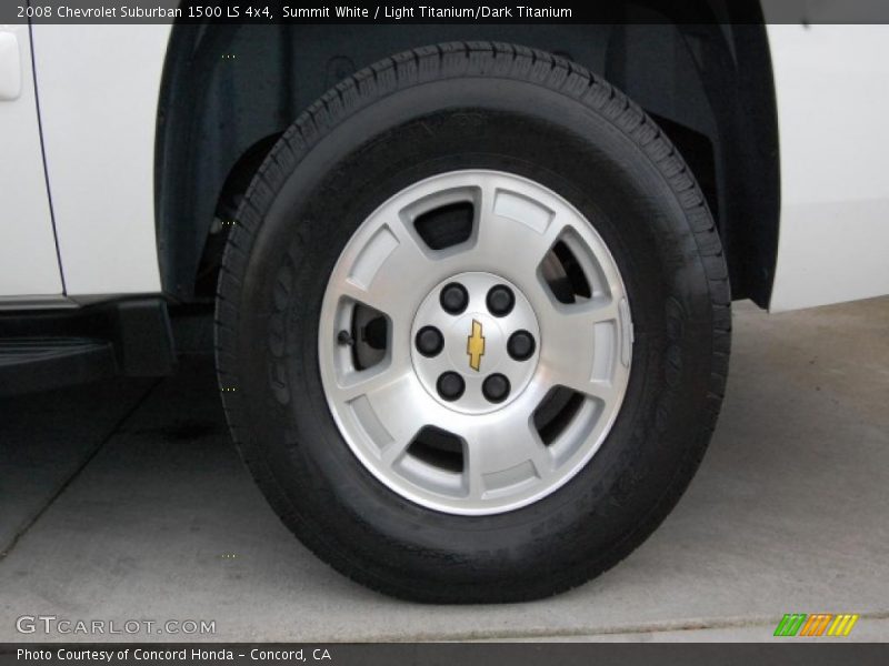 Summit White / Light Titanium/Dark Titanium 2008 Chevrolet Suburban 1500 LS 4x4