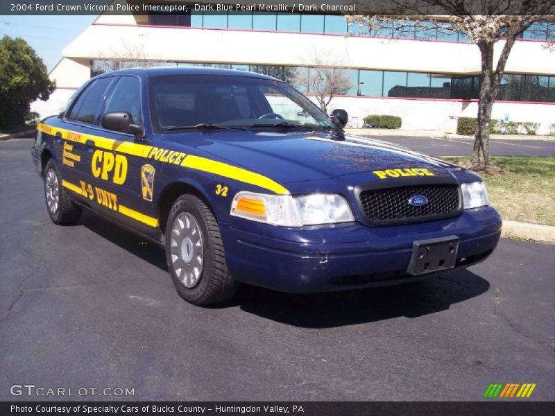 Dark Blue Pearl Metallic / Dark Charcoal 2004 Ford Crown Victoria Police Interceptor
