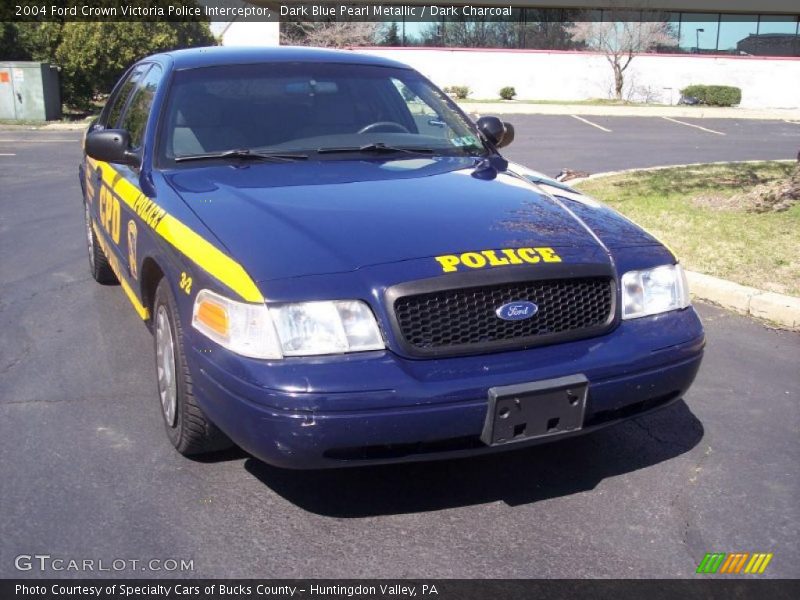 Dark Blue Pearl Metallic / Dark Charcoal 2004 Ford Crown Victoria Police Interceptor