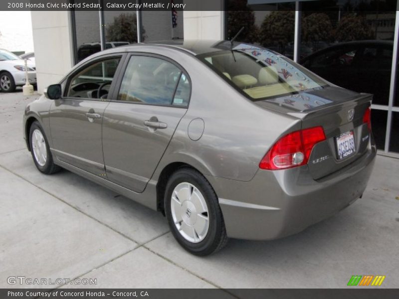 Galaxy Gray Metallic / Ivory 2008 Honda Civic Hybrid Sedan