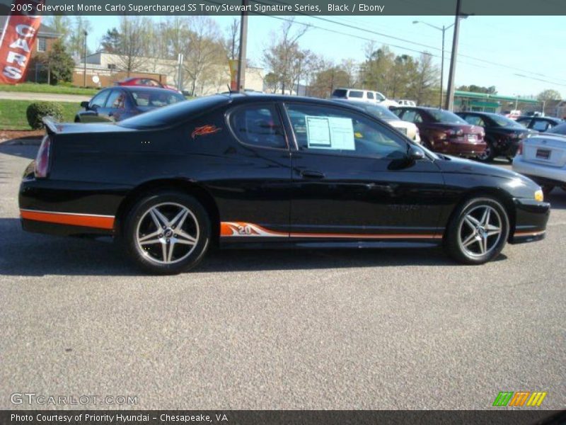 Black / Ebony 2005 Chevrolet Monte Carlo Supercharged SS Tony Stewart Signature Series