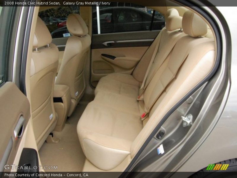 Galaxy Gray Metallic / Ivory 2008 Honda Civic Hybrid Sedan