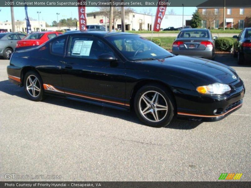 Black / Ebony 2005 Chevrolet Monte Carlo Supercharged SS Tony Stewart Signature Series