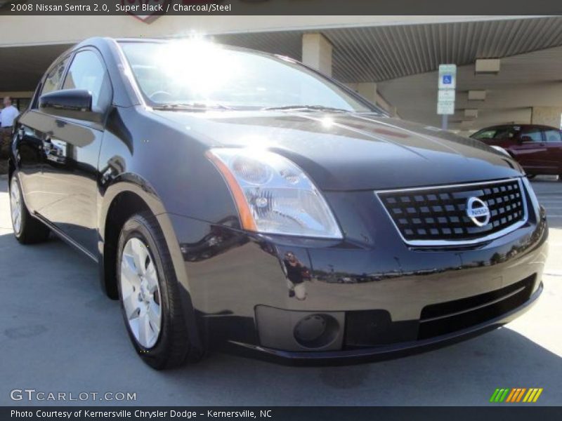 Super Black / Charcoal/Steel 2008 Nissan Sentra 2.0