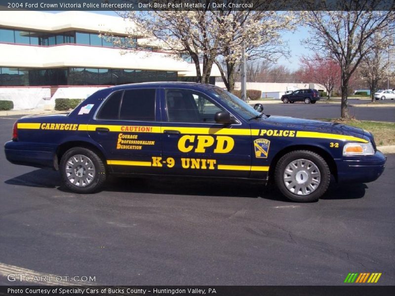 Dark Blue Pearl Metallic / Dark Charcoal 2004 Ford Crown Victoria Police Interceptor