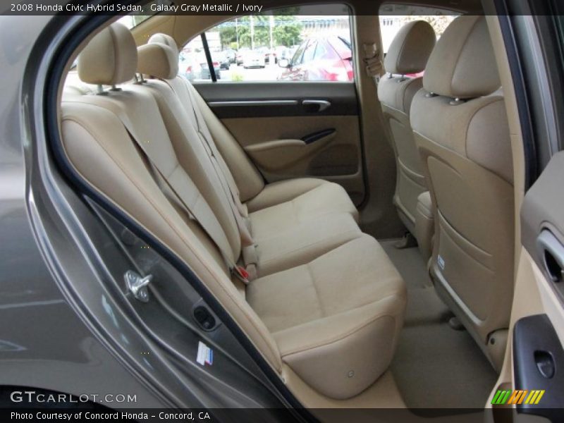 Galaxy Gray Metallic / Ivory 2008 Honda Civic Hybrid Sedan