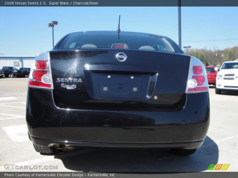 Super Black / Charcoal/Steel 2008 Nissan Sentra 2.0