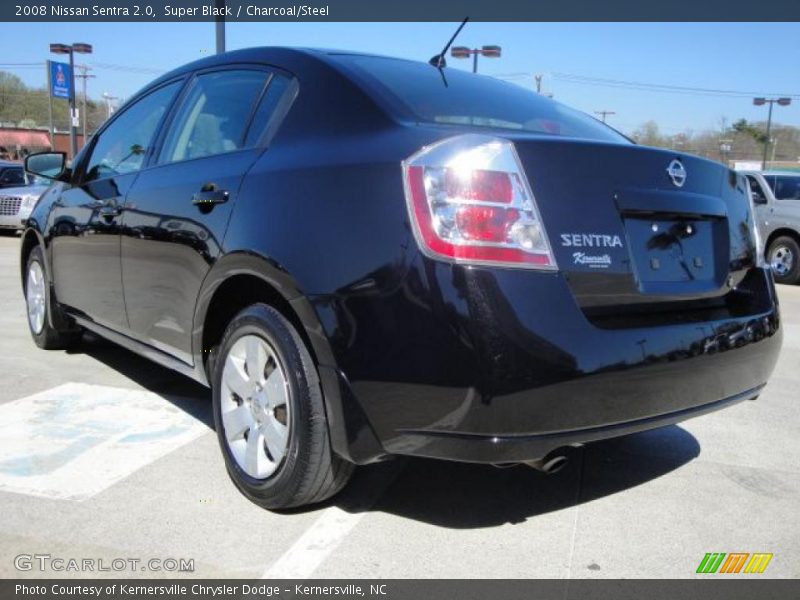 Super Black / Charcoal/Steel 2008 Nissan Sentra 2.0
