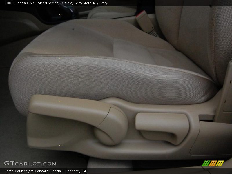 Galaxy Gray Metallic / Ivory 2008 Honda Civic Hybrid Sedan
