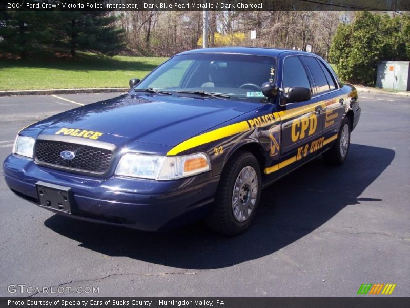 Dark Blue Pearl Metallic / Dark Charcoal 2004 Ford Crown Victoria Police Interceptor