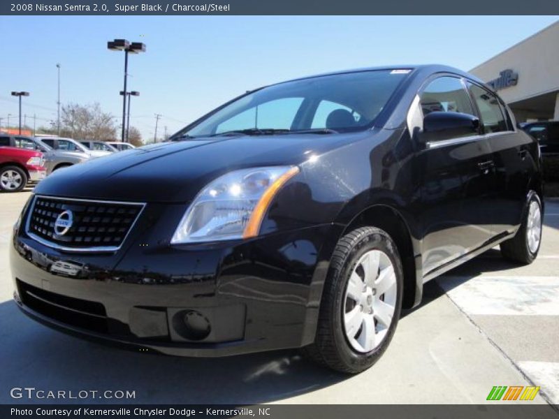 Super Black / Charcoal/Steel 2008 Nissan Sentra 2.0
