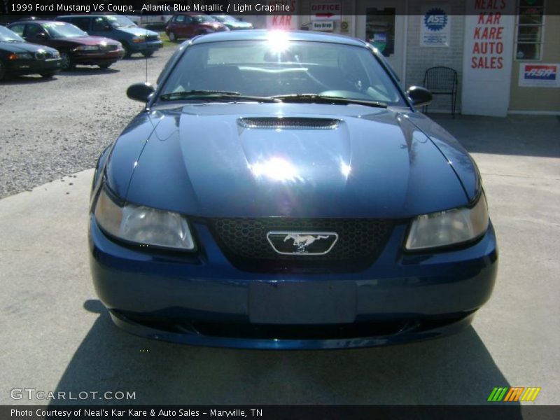 Atlantic Blue Metallic / Light Graphite 1999 Ford Mustang V6 Coupe