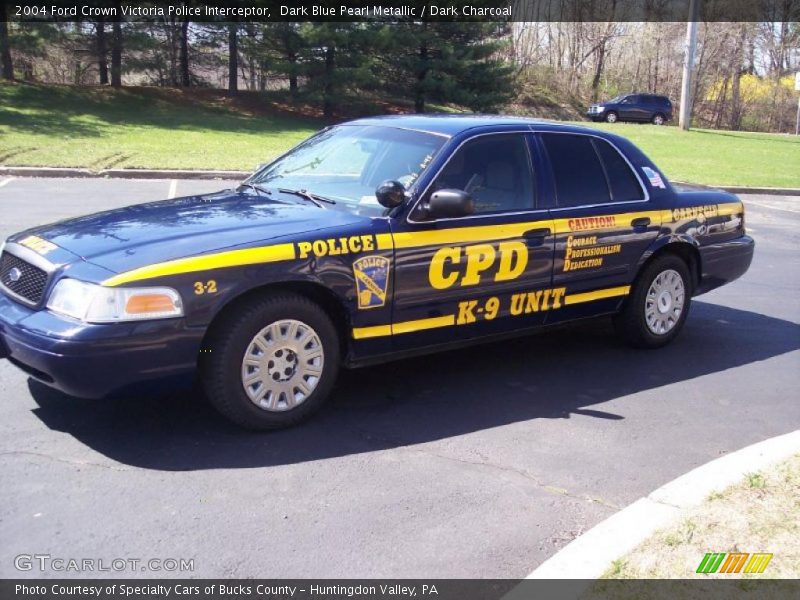 Dark Blue Pearl Metallic / Dark Charcoal 2004 Ford Crown Victoria Police Interceptor