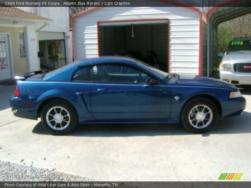 Atlantic Blue Metallic / Light Graphite 1999 Ford Mustang V6 Coupe