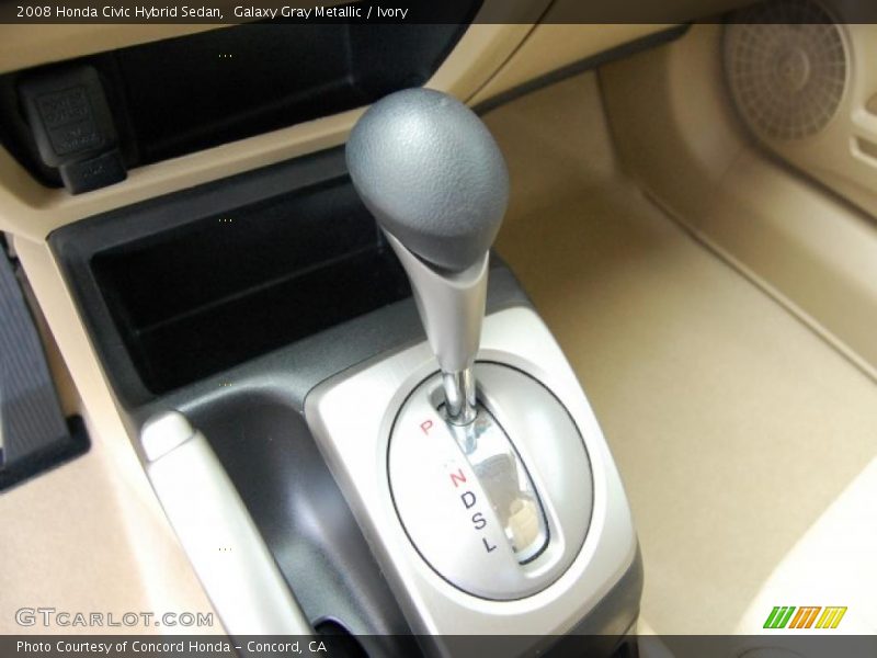 Galaxy Gray Metallic / Ivory 2008 Honda Civic Hybrid Sedan