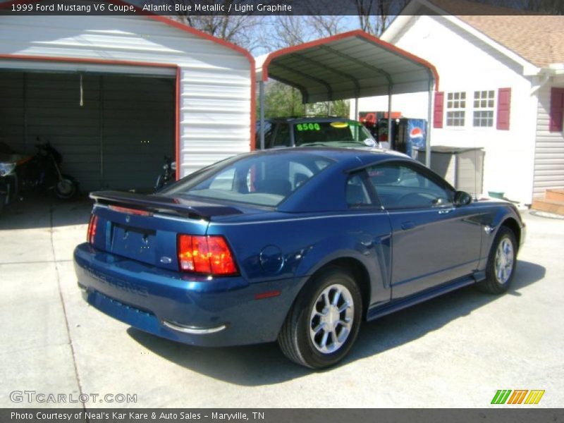 Atlantic Blue Metallic / Light Graphite 1999 Ford Mustang V6 Coupe