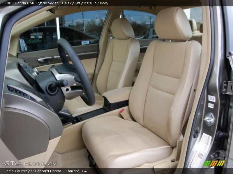 Galaxy Gray Metallic / Ivory 2008 Honda Civic Hybrid Sedan