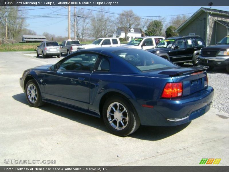 Atlantic Blue Metallic / Light Graphite 1999 Ford Mustang V6 Coupe