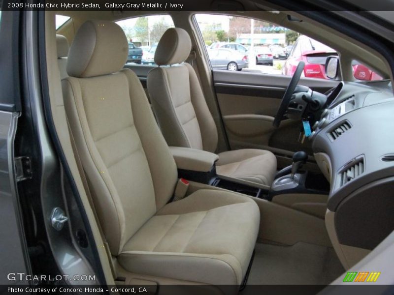 Galaxy Gray Metallic / Ivory 2008 Honda Civic Hybrid Sedan