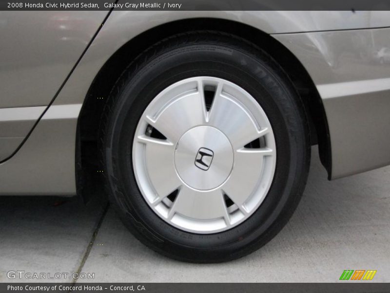 Galaxy Gray Metallic / Ivory 2008 Honda Civic Hybrid Sedan