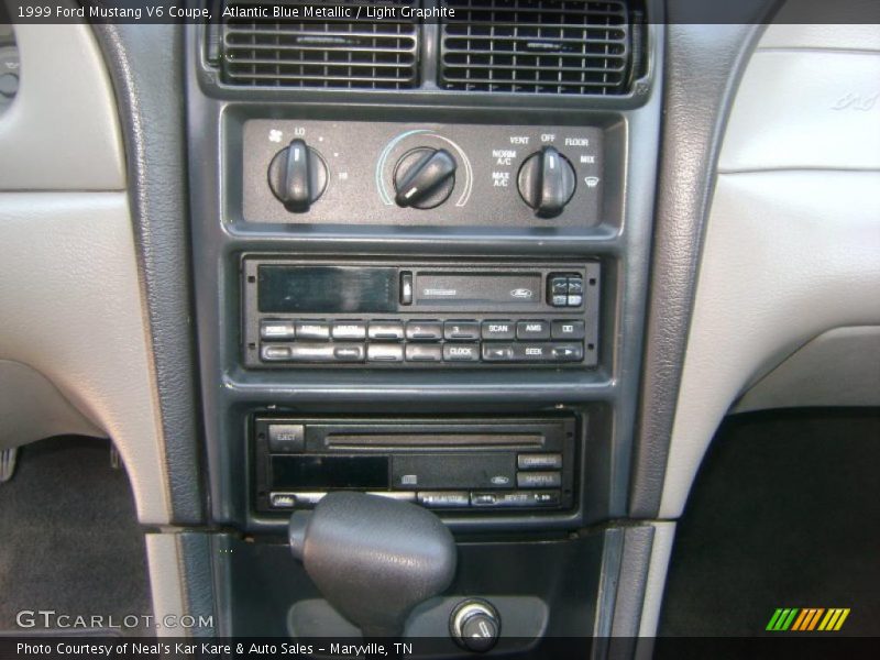 Atlantic Blue Metallic / Light Graphite 1999 Ford Mustang V6 Coupe