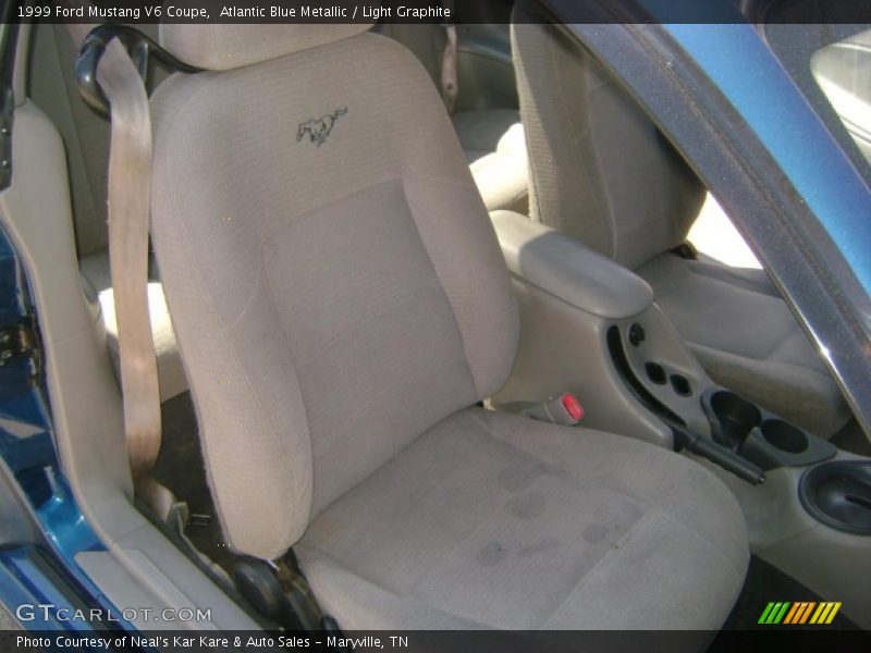 Atlantic Blue Metallic / Light Graphite 1999 Ford Mustang V6 Coupe