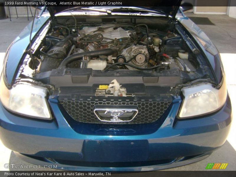 Atlantic Blue Metallic / Light Graphite 1999 Ford Mustang V6 Coupe