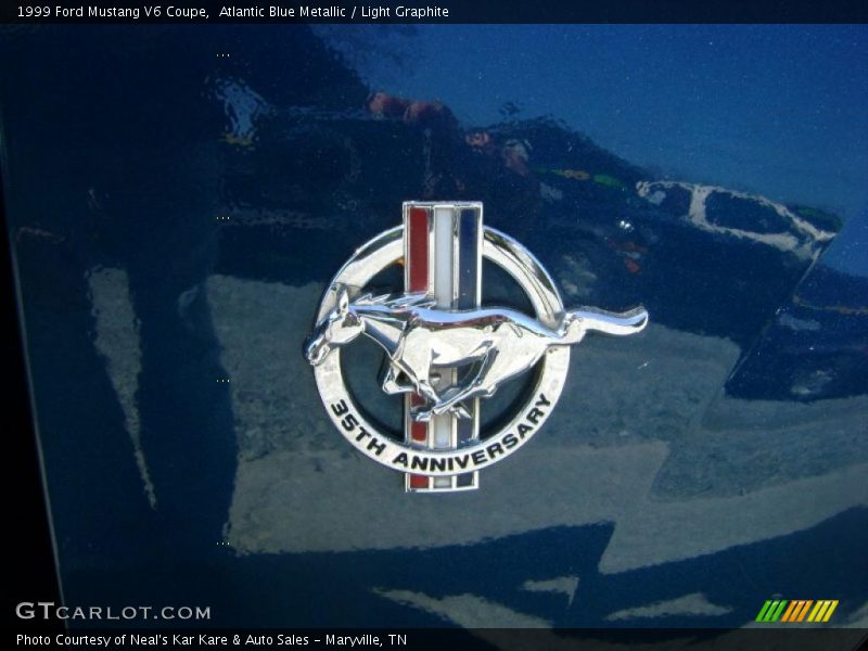 Atlantic Blue Metallic / Light Graphite 1999 Ford Mustang V6 Coupe