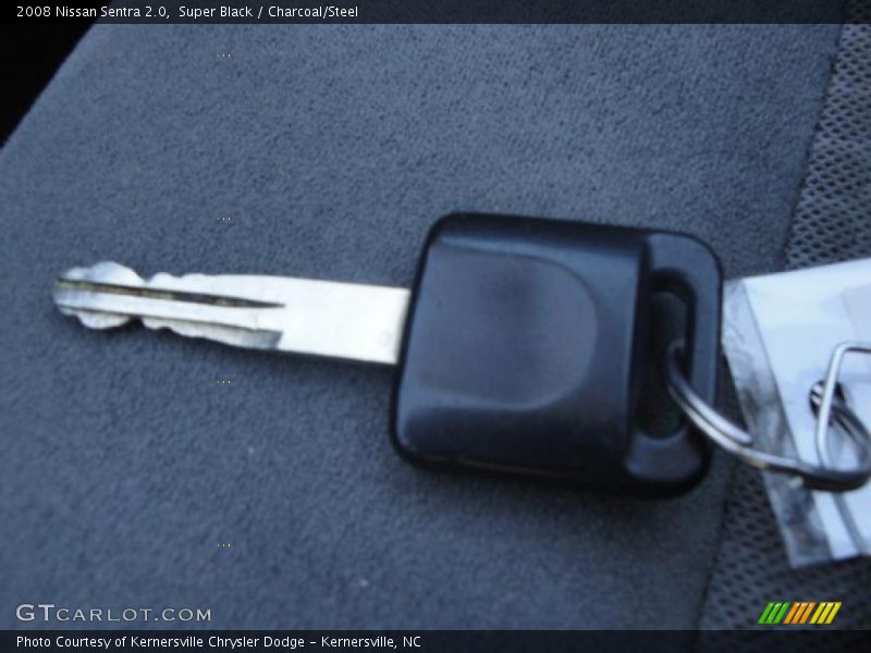 Super Black / Charcoal/Steel 2008 Nissan Sentra 2.0