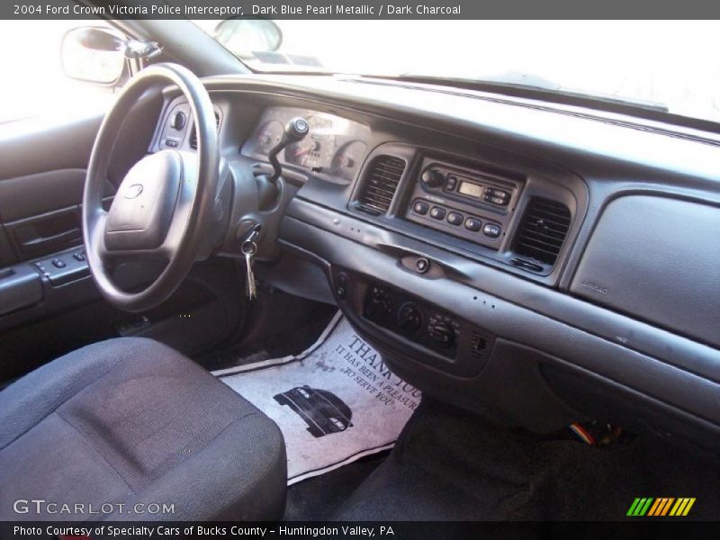 Dark Blue Pearl Metallic / Dark Charcoal 2004 Ford Crown Victoria Police Interceptor