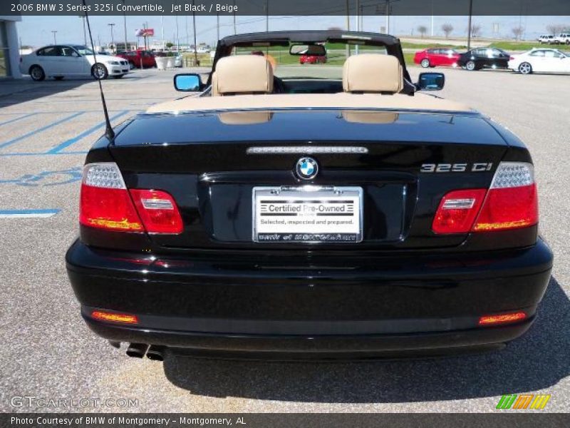 Jet Black / Beige 2006 BMW 3 Series 325i Convertible