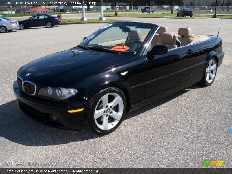 Jet Black / Beige 2006 BMW 3 Series 325i Convertible