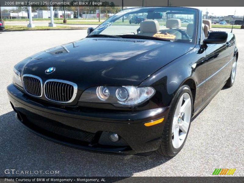 Jet Black / Beige 2006 BMW 3 Series 325i Convertible