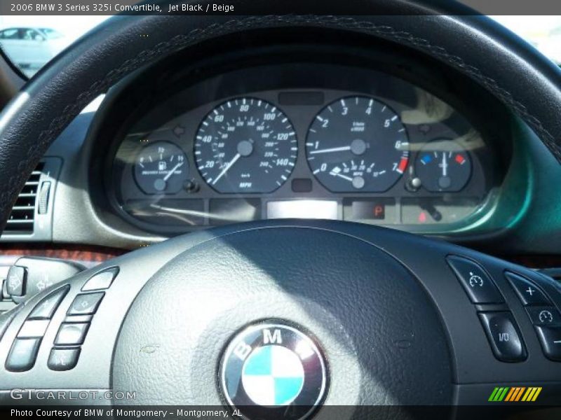 Jet Black / Beige 2006 BMW 3 Series 325i Convertible