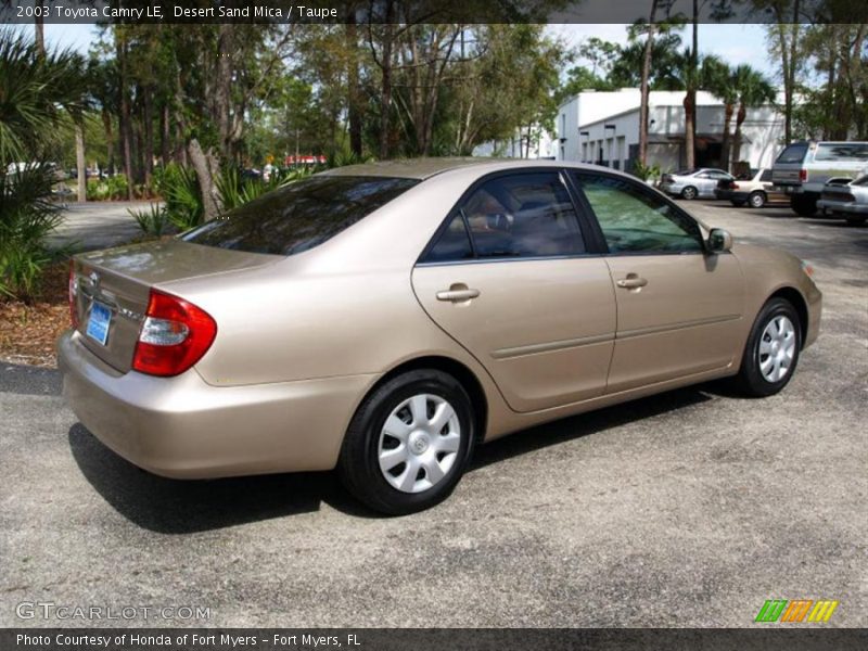 Desert Sand Mica / Taupe 2003 Toyota Camry LE