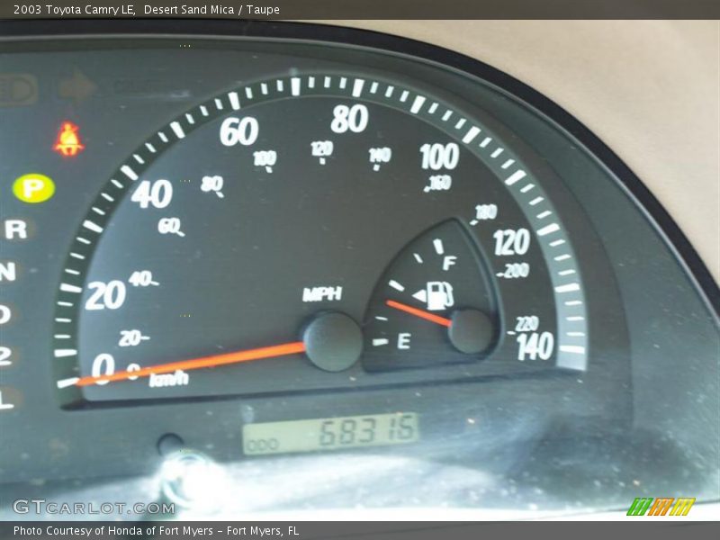 Desert Sand Mica / Taupe 2003 Toyota Camry LE