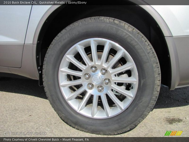 Quicksilver Metallic / Ebony/Ebony 2010 Buick Enclave CXL