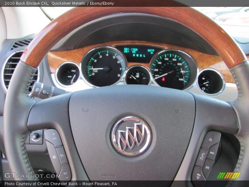 Quicksilver Metallic / Ebony/Ebony 2010 Buick Enclave CXL