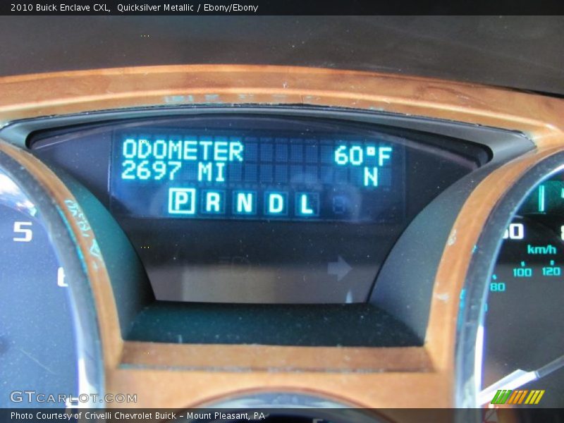 Quicksilver Metallic / Ebony/Ebony 2010 Buick Enclave CXL