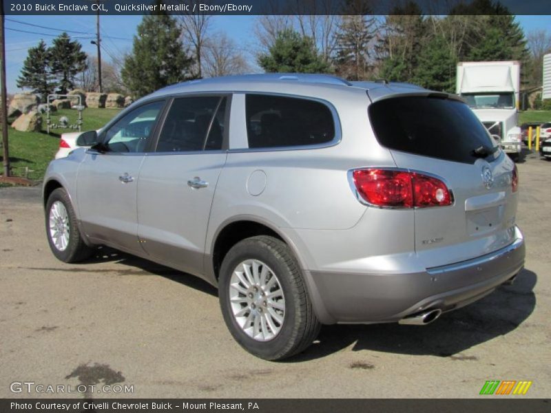 Quicksilver Metallic / Ebony/Ebony 2010 Buick Enclave CXL