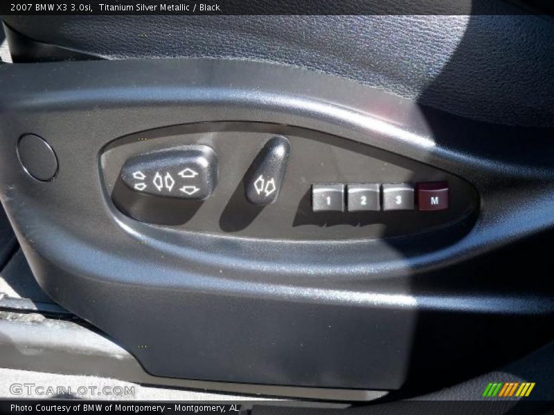 Titanium Silver Metallic / Black 2007 BMW X3 3.0si